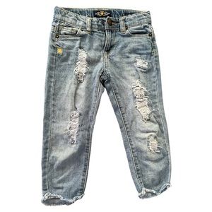 Lucky brand Zoe jegging 5years kid distressed jeans